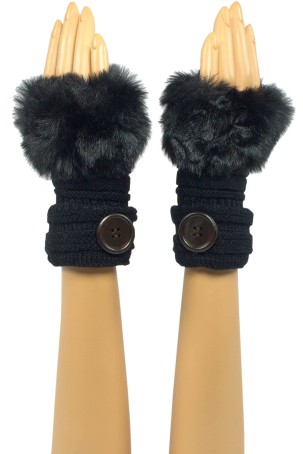 fingerless-glove-co-faux-fur-trim-button-black-6-wrist-length-detail-2-view
